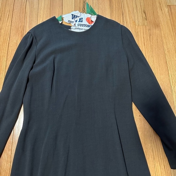 ANNE Klein Collection Black Long Sleeve Dress Size 12 - Picture 4 of 7
